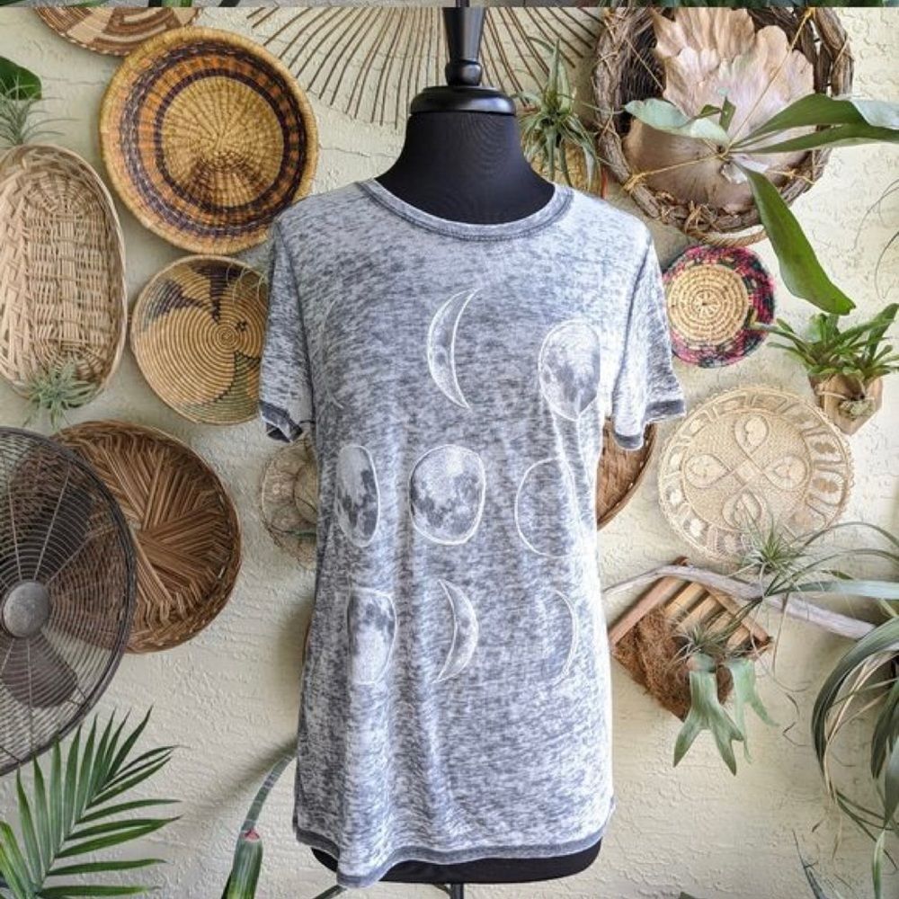 LOL Vintage Burnout Moon Tee - Size Small
